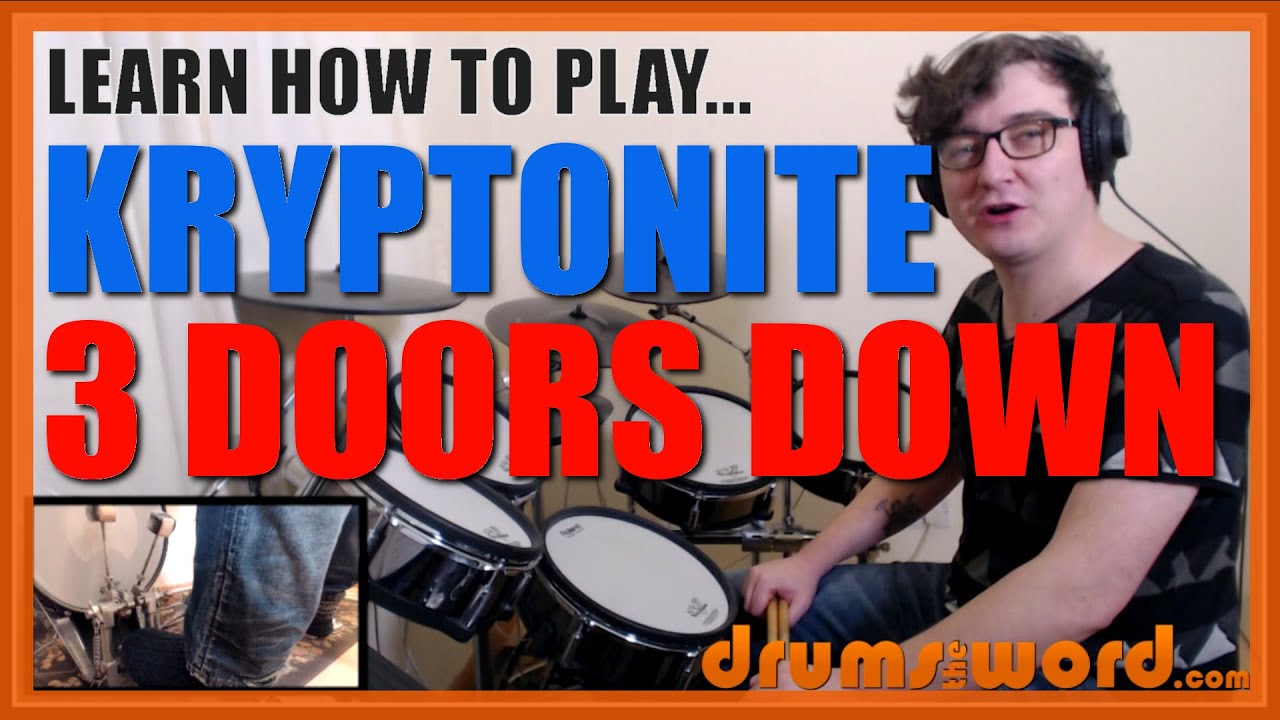 Kryptonite (3 Doors Down) ★ Drum Lesson PREVIEW How To Play Song