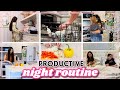 2022 NIGHT ROUTINE | Productive Weeknight Nighttime Routine!