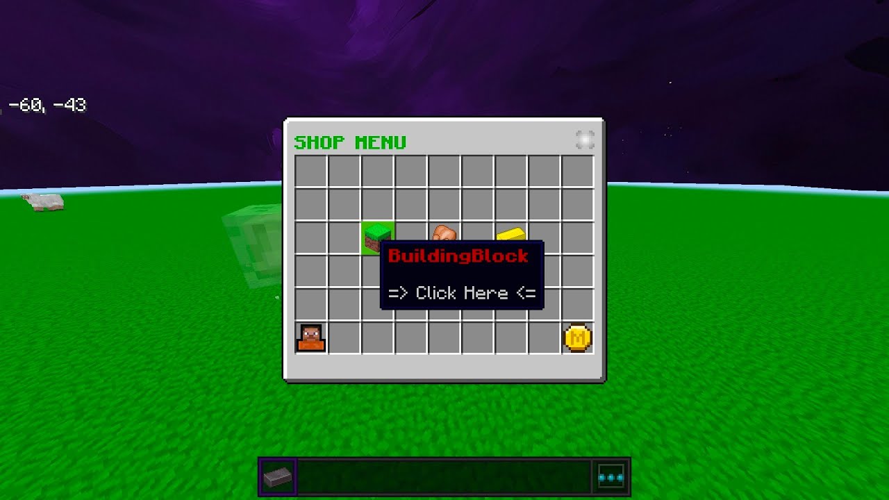 Minecraft Javaserver Shop Gui ADDON SHOP GUI/UI MCPE 1.21+ - YouTube