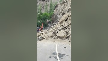 Dangerous Landsliding in Skardu #shorts