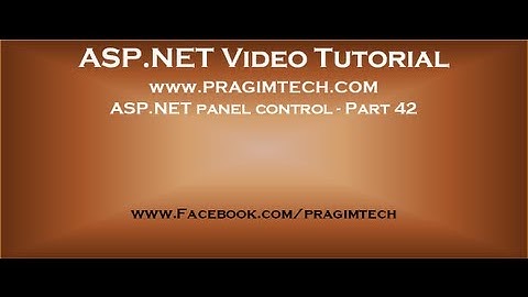 Asp.net panel control   Part 42