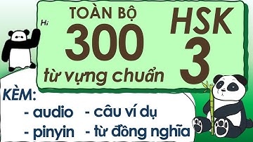 Toàn bộ 300 từ vựng HSK 3 chuẩn | Có audio và ví dụ