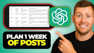 ChatGPT Astra 6 Content Calendar: Plan One Week of Posts