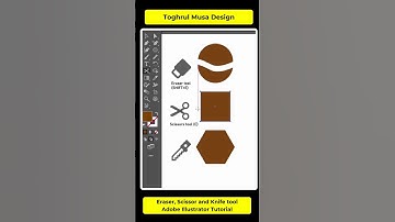 How to Use Eraser, Scissor and Knife Tool in Adobe Illustrator | Design Tutorial #AdobeTutorials