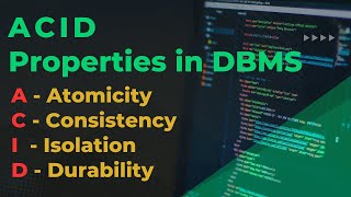 Mastering ACID Properties in DBMS : Atomicity, Consistency, Isolation, Durability Explained Profile