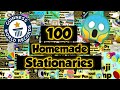 100 Homemade Diy Stationary in One Video 😱 by Twin Tag - Ayesha Firoz!! First Time on YouTube💥😁