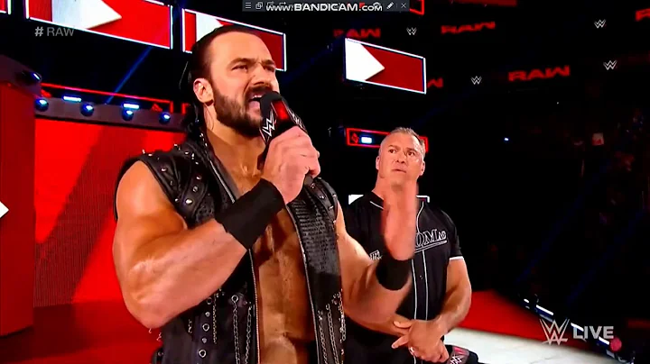 Shane McMahon & Drew McIntyre entrance RAW: july 8, 2019