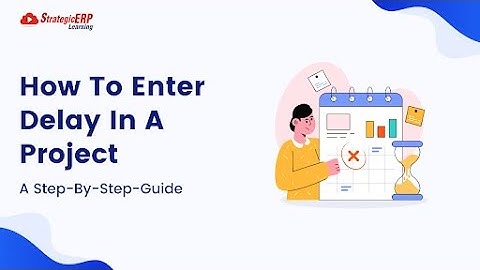 How To Enter Delay In A Project | Step-by-Step Guide