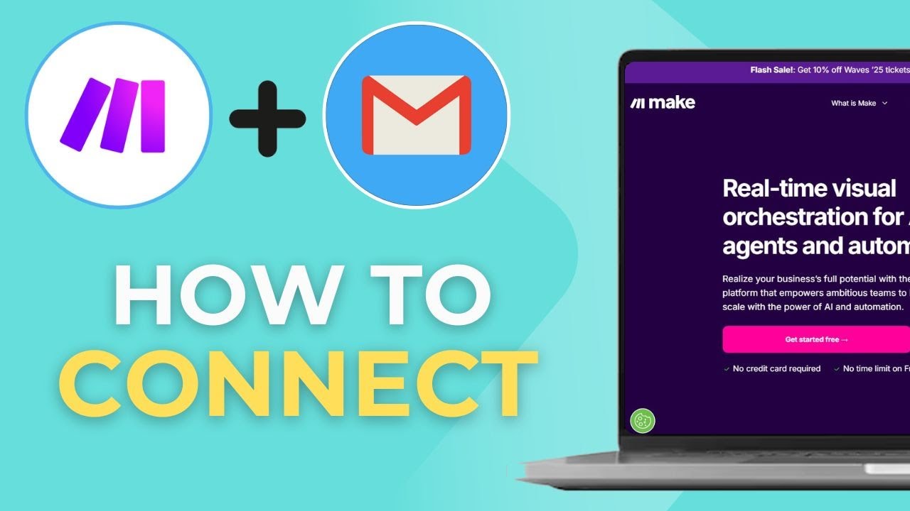 Make.com Gmail automation tutorial thumbnail