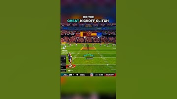 This is how you do the cheat kick off glitch 🦵 #madden25