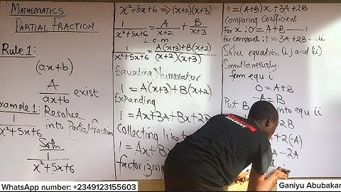 PARTIAL FRACTION (1) | INTRODUCTION (RULE 1 ) #partialfractions #excellentlinkacademy #mathematics.