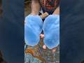 “Look at this normal river rock… wait until you see the unbelievable blue gem hidden inside!”