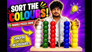 Brain power test, can you solve this? Sort the colour ASMR.