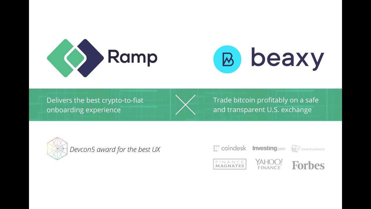 New on Beaxy | Fund your account with Ramp Network