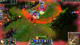 Lets Play League of Legends Game 2 Lux - PENTA KILL(Nocturne)