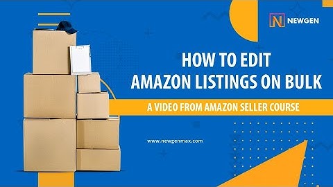 A video from Amazon Seller Course- How to update/delete listings in bulk- Part 1