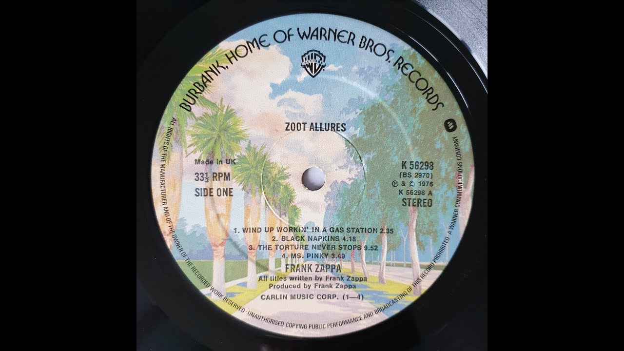 Frank Zappa Black Napkins / The Torture Never Stops (Vinyl) YouTube