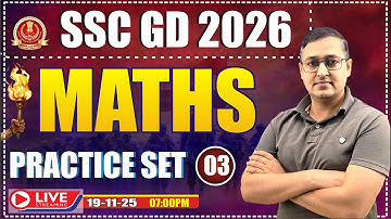SSC GD 2026 | SSC GD Maths Practice Set 03 | Maths For SSC GD by Rohtash Sir