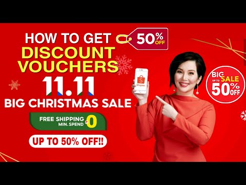 SHOPEE DISCOUNT VOUCHERS for 11.11 SALE | How to Get Discount Vouchers up to 50% OFF