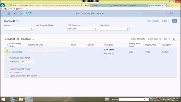 04 Run Outbound Delivery in EWM