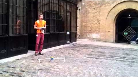 Quick FPV-UltiCopter Test Flight During 3DPrintShow powered by OP CC3D