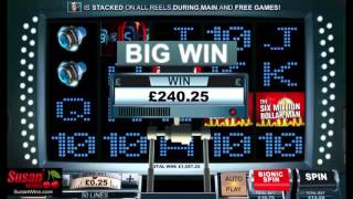Enormous £1,587 Win - Free Games Bonus - The Six Million Dollar Man Online Slots Review screenshot 1