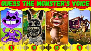 Guess Monster Voice CatNap, Zoonomaly, Talking Tom, MegaHorn Coffin Dance