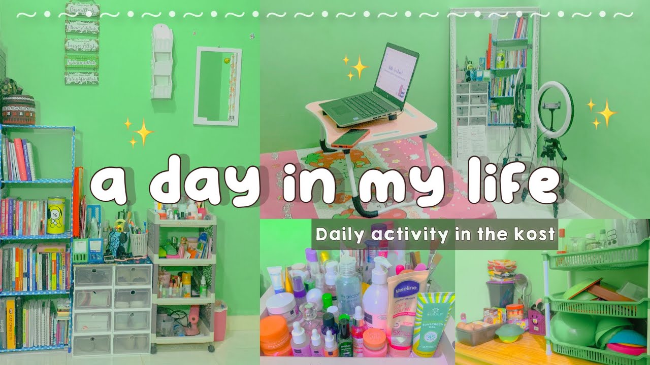a day in my life : morning routine, skincare, breakfast, cleaning, work on a proposal in the kost🍃