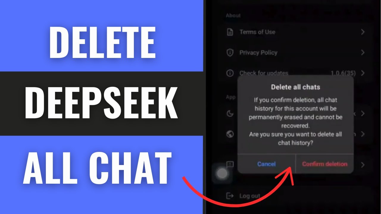 How to Delete All Chats on DeepSeek Account - YouTube