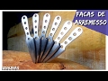 COMO FAZER FACAS DE ARREMESSO (throwing knives)