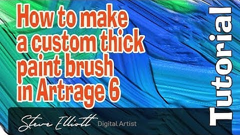 Designing a Custom Thick Paint Brush in Artrage 6 - Full Tutorial