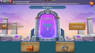 Lords mobile Vergeway chapter 11 stage 3