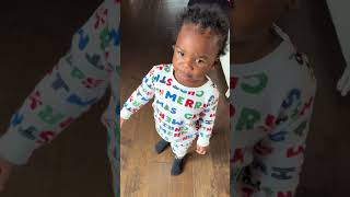 Deebo for a bottle of milk lol . MERRY CHRISTMAS YALL😂🎄 . #christmas #babiesoftiktok #amen #mo...