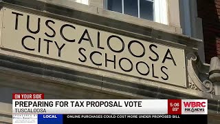 Preparing for tax proposal vote in Tuscaloosa