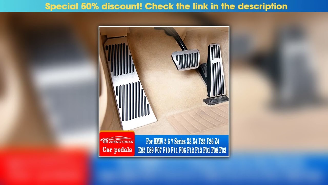 Exclusive Car Accelerator Brake Foot Pedal For BMW 5 6 7 Series X3 X4 F25 F26 Z4 E85 E89 F07 F10 F1