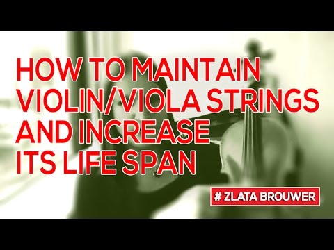 How to Increase the Lifetime of Your Violin or Viola Strings? - YouTube