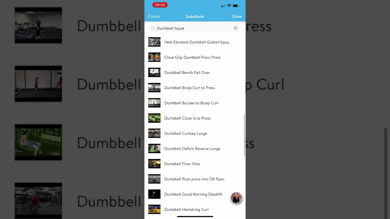 How to substitute an exercise in Trainerize