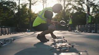 Abb Ilumina El Cielo De Bilbao Con Un Espectáculo De 200 Drones