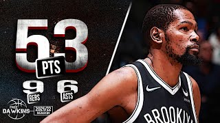 Kevin Durant ERUPTS For 53 Pts x 9 Asts vs Knicks 🔥🔥 | March 13, 2022 | FreeDawkins