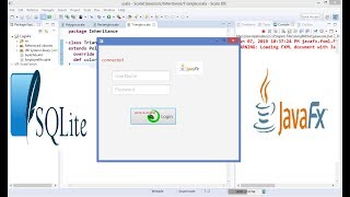 Create a Simple Login Application using JavaFx and Sqlite screenshot 3