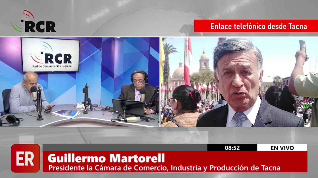 ENTREVISTA A GUILLERMO MARTORELL, PRESIDENTE DE LA CAMARA DE COMERCIO, INDUSTRIA Y PRODUCCIÓN, TACNA