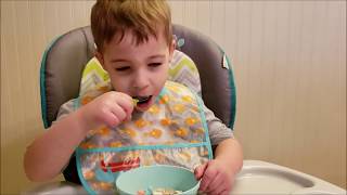 Little Gavin Baby Eating Cereal With Milk! (Recorded 1/18/2020)