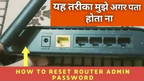 How to RESET ADMIN PASSWORD in Any ROUTER | forgot router admin password