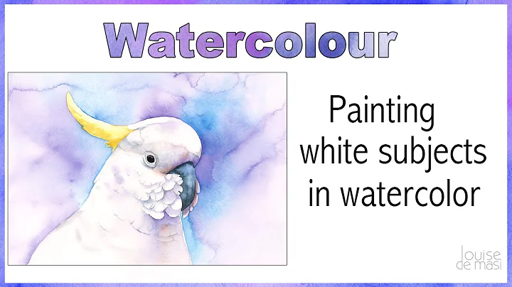 Painting white subjects in watercolor // White Coc...