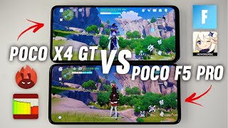 POCO F5 PRO vs POCO X4 GT - GAMING TEST & BENCHMARKS 