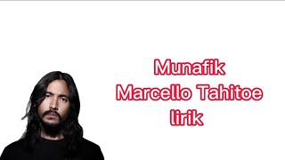 Munafik  - Marcell Tahitoe ( Lirik )