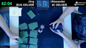 Legacy 2017: BUG Delver vs 4C Delver Round 4 MKM TRIAL HAMBURG