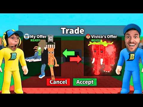 TENTEI TROCAR MEUS BRAINROTS MAIS RAROS COM INSCRITOS!  - Brancoala Games