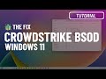 Windows 11, 10: Fix CrowdStrike Blue Screen of Death (BSoD) after buggy driver update