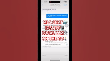 On device AI tool #mlc #chat #ios #app #local #llm #onthego
